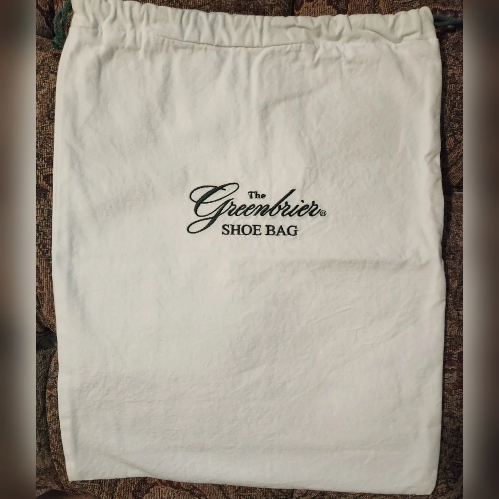 The Greenbrier White Shoe Bag